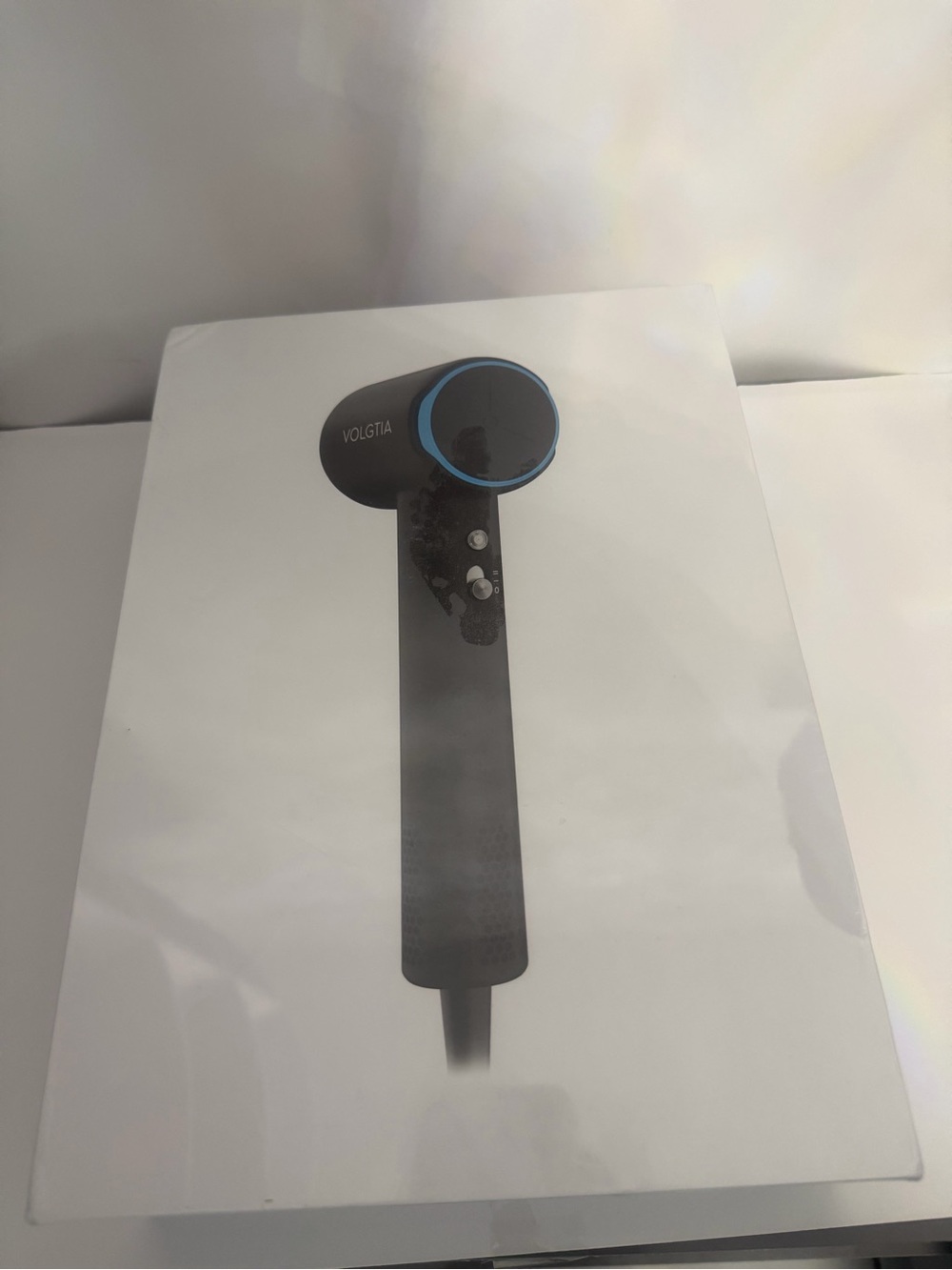 Volgtia Black Handheld Massager with Blue Accent